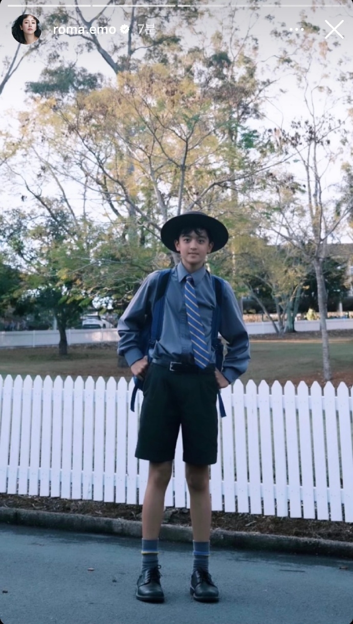 韓志旼大侄子的高挑身材