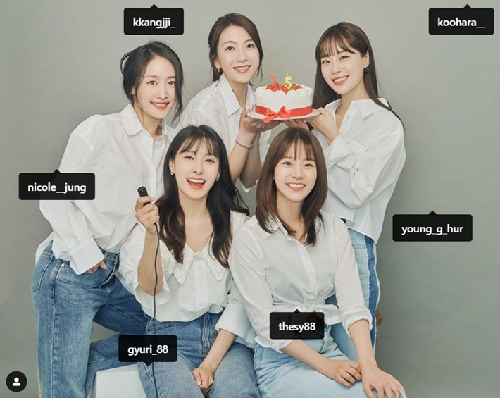 KARA成員回歸依舊標注了具荷拉的位置