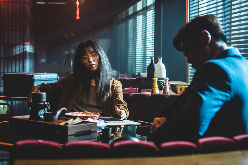 韓孝周在片中大秀中文