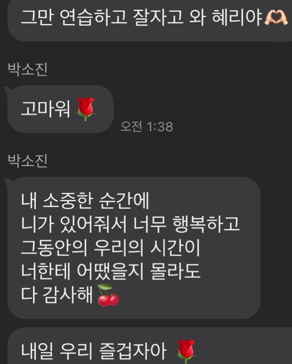 與素珍的聊天紀錄