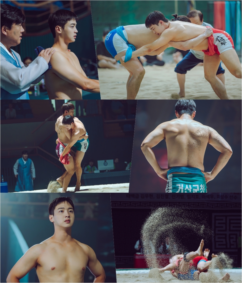 張東潤飾演摔跤選手「金白頭」