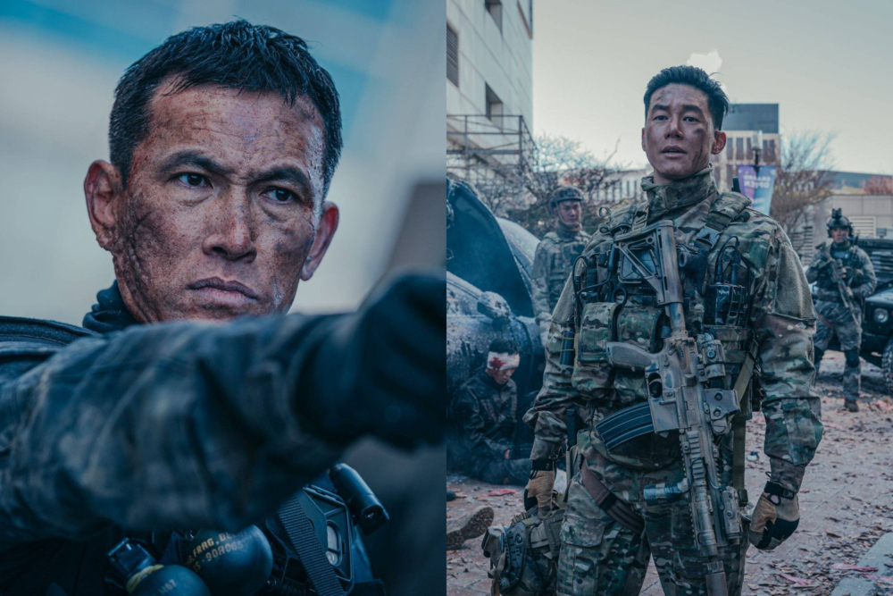 劉五性飾演保護人民的部隊上士、金武烈飾演他的左右手