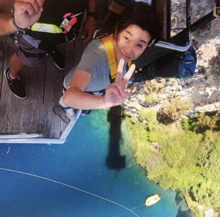 金美京還挑戰極限運動