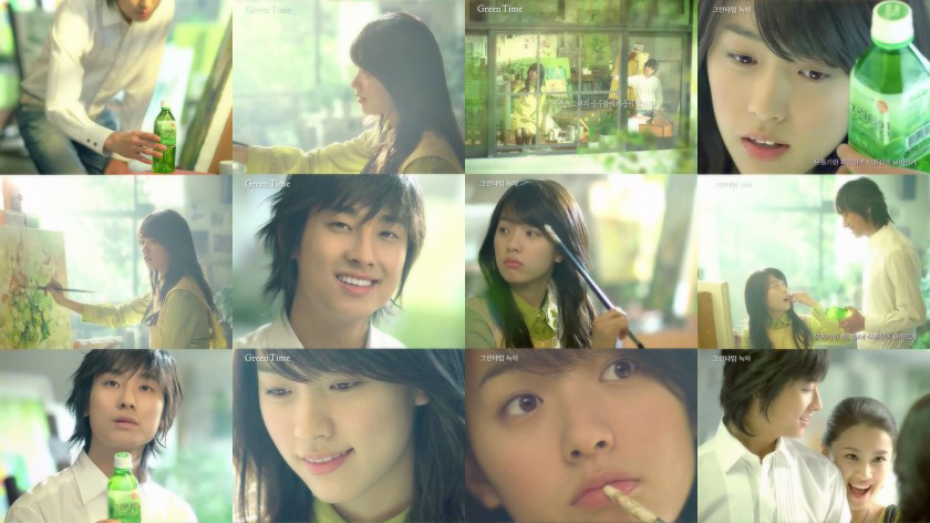 韓孝周與朱智勛曾在2006年一起拍過飲料廣告