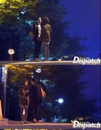 戀情被曝光後，大方認愛