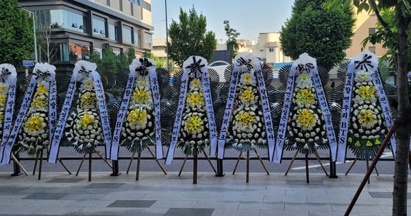 質疑把防彈當炮灰... 阿米怒送謹吊花圈到HYBE公司門口「以為死掉了所以送來看看」