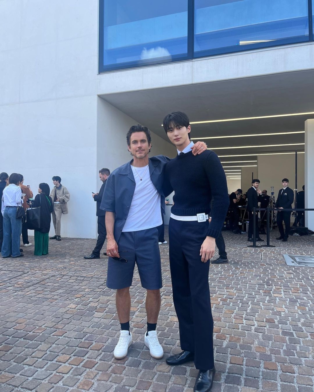 邊佑錫與Matt Bomer