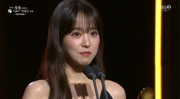 在第3屆青龍系列大獎中奪得視后