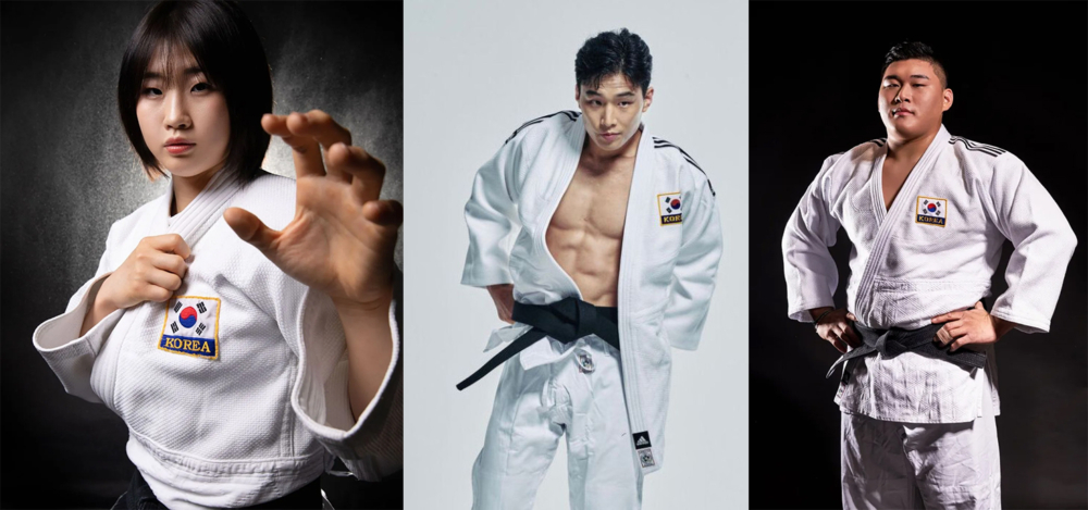 柔道選手許美美、安保羅、金民宗