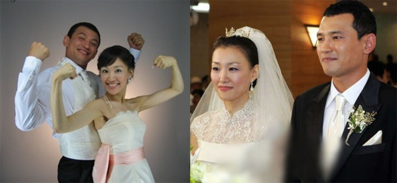 黃晸珉和音樂劇演員出身的妻子金美慧在高中時期就認識了