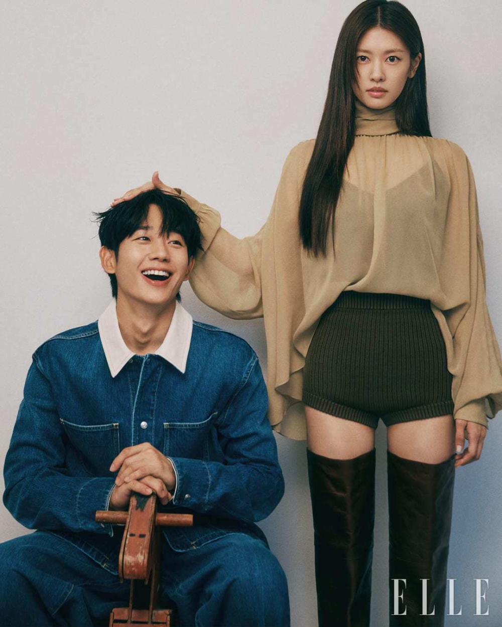 丁海寅與庭沼珉拍攝情侶畫報