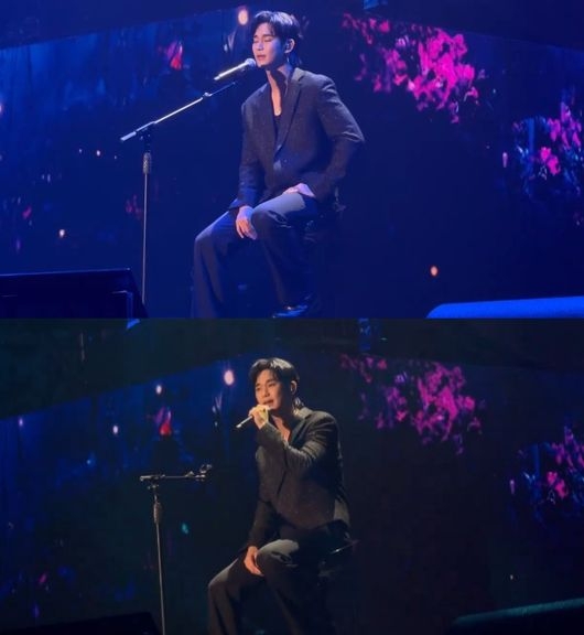 金秀賢在見面會上自己演唱〈只有我不知道的故事〉