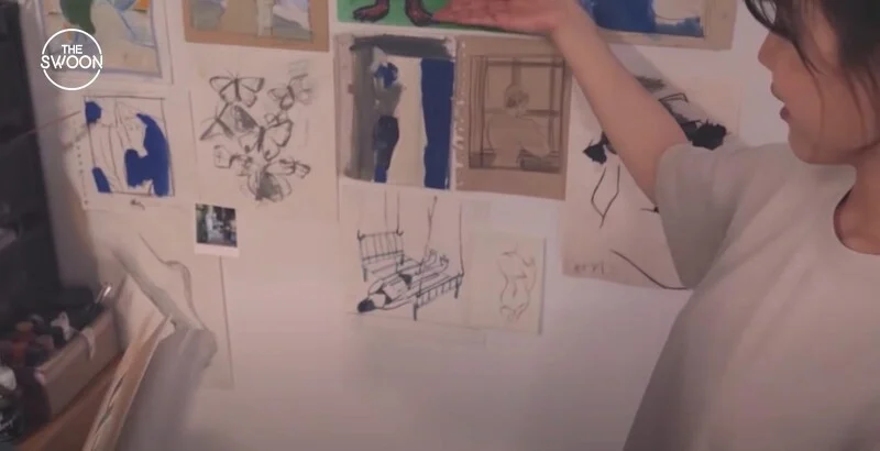 女主角娜比的素描其實出自韓韶禧之手