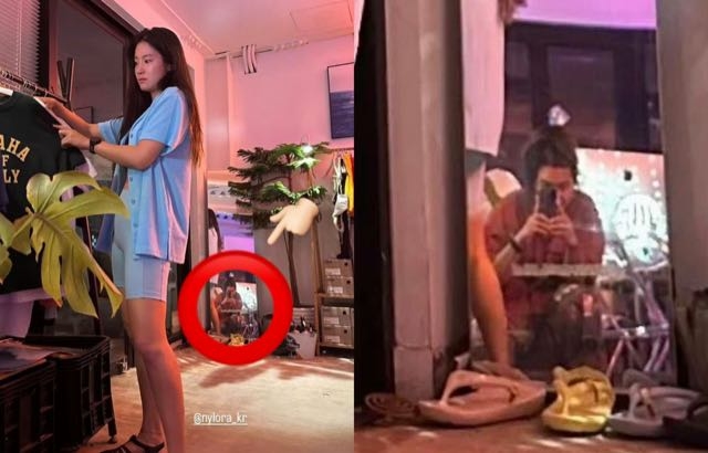 朴柱炫照片中出現疑似宋旻浩的身影