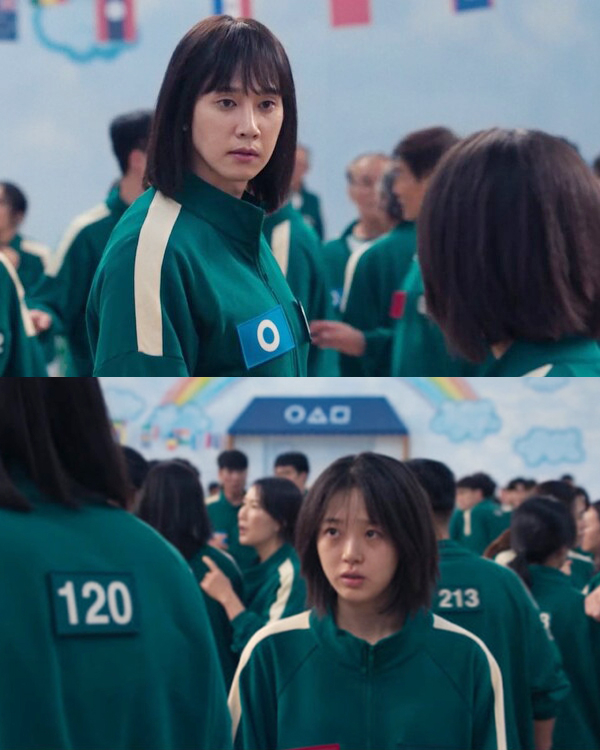 金施恩飾演的95號參賽者「金英美」與朴成焄飾演的「趙賢珠」展現Girls Help Girls的友情