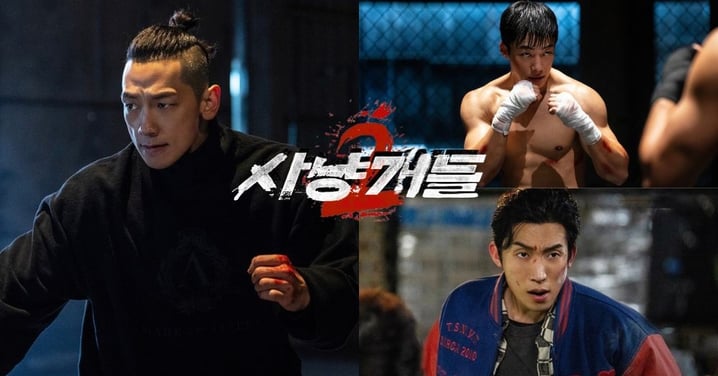 動作爽劇《獵犬2》劇照首曝！禹棹煥&李相二身材更猛，Rain演反派「武士頭」造型太吸睛