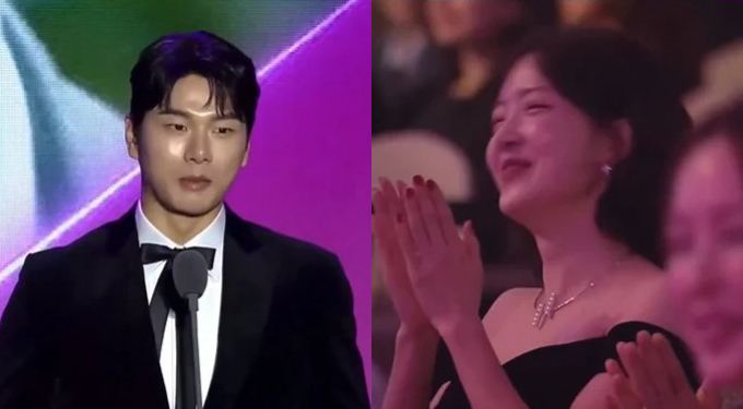 李伊庚在頒獎感言中感謝前女友鄭仁仙