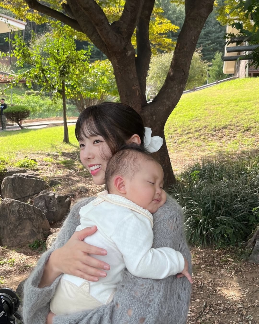 蔡秀彬在劇中抱的嬰兒其實是自己的外甥女