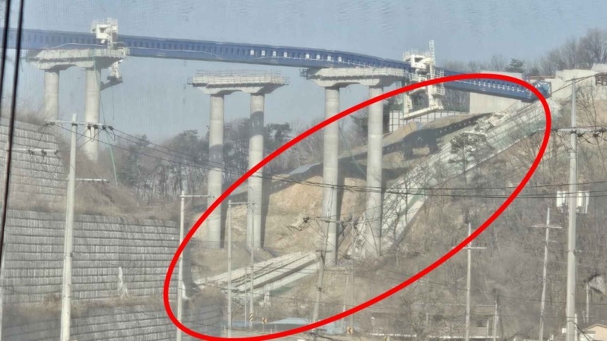 韓國首爾高速公路工地發生坍塌事故