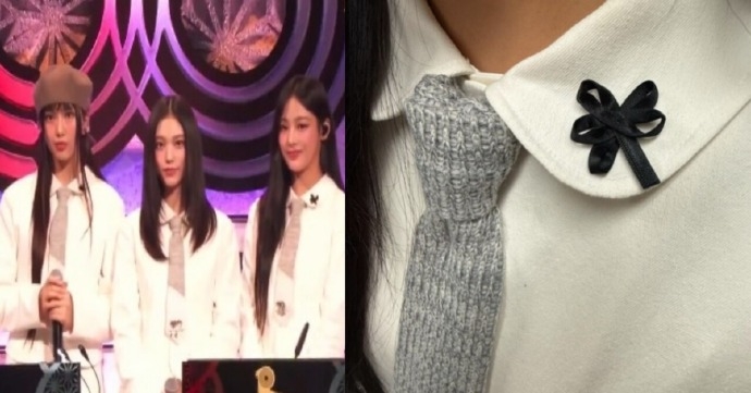 NewJeans佩戴的絲帶是成員臨時自行製作的