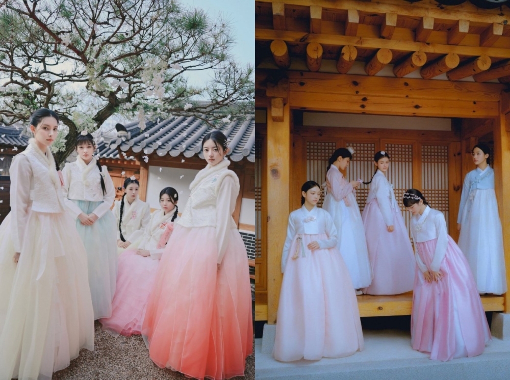 ILLIT與NewJeans的韓服寫真