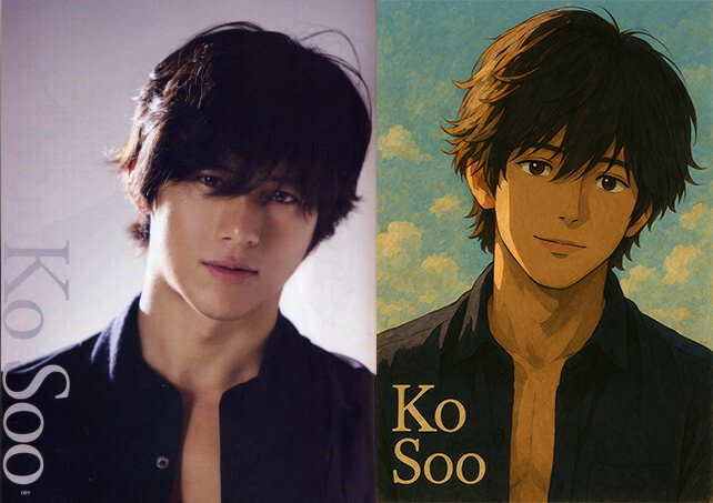 高洙的照片被轉成吉卜力風時