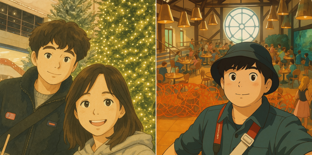 一般人的照片被轉成吉卜力風時