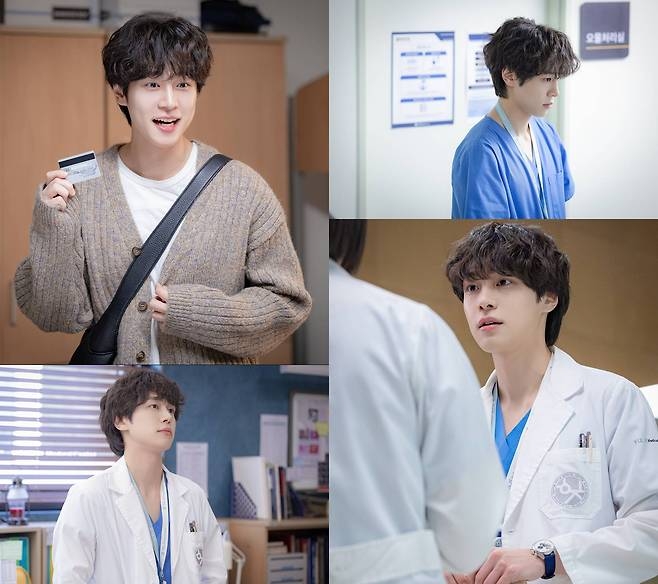 姜有皙飾演偶像出身的住院醫生「嚴在一」
