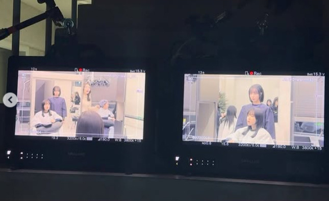 替身演員與朴寶英對戲畫面