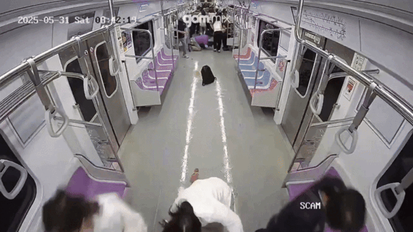 「地鐵5號線縱火案」現場影片