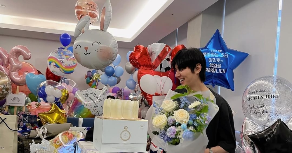 李敏鎬認證粉絲送來的生日應援