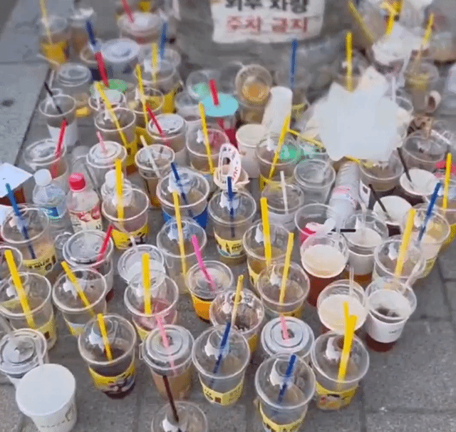 聖水洞「飲料杯垃圾堆」引發熱議