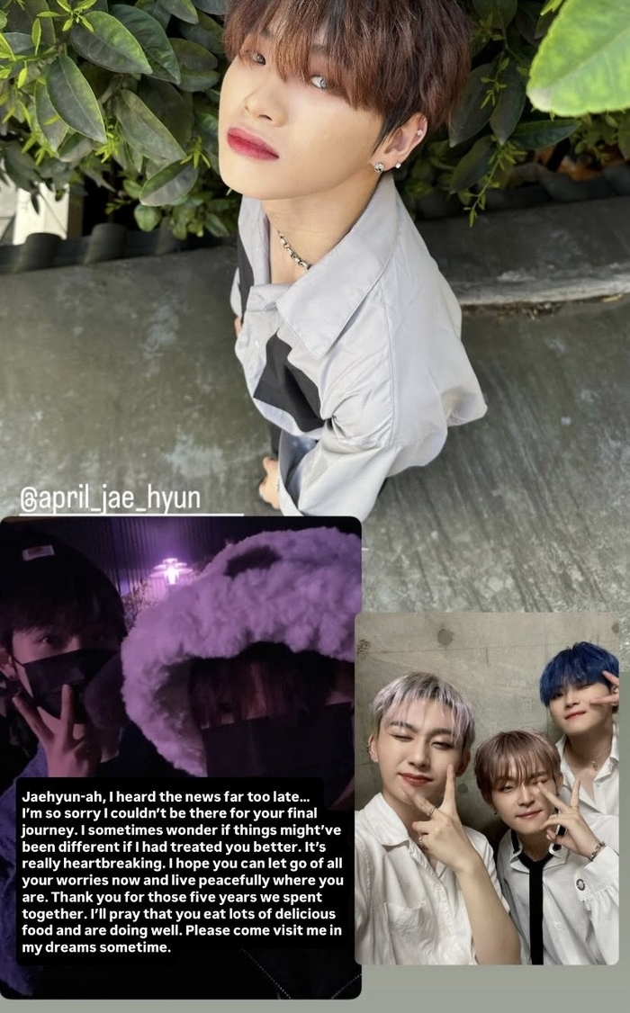 F.ABLE成員的HoJoon發文哀悼