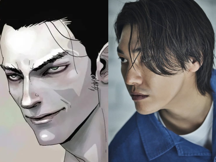 金英光在劇中飾演的是女主宋貞華的父親「K」，是一名殺人魔