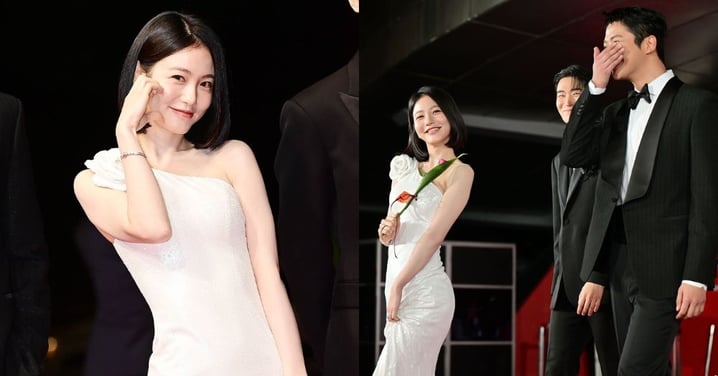 被公司禁止上節目原因再加一!辛叡恩釜山電影節紅毯「綜藝魂」大爆發,路雲當場笑瘋XD