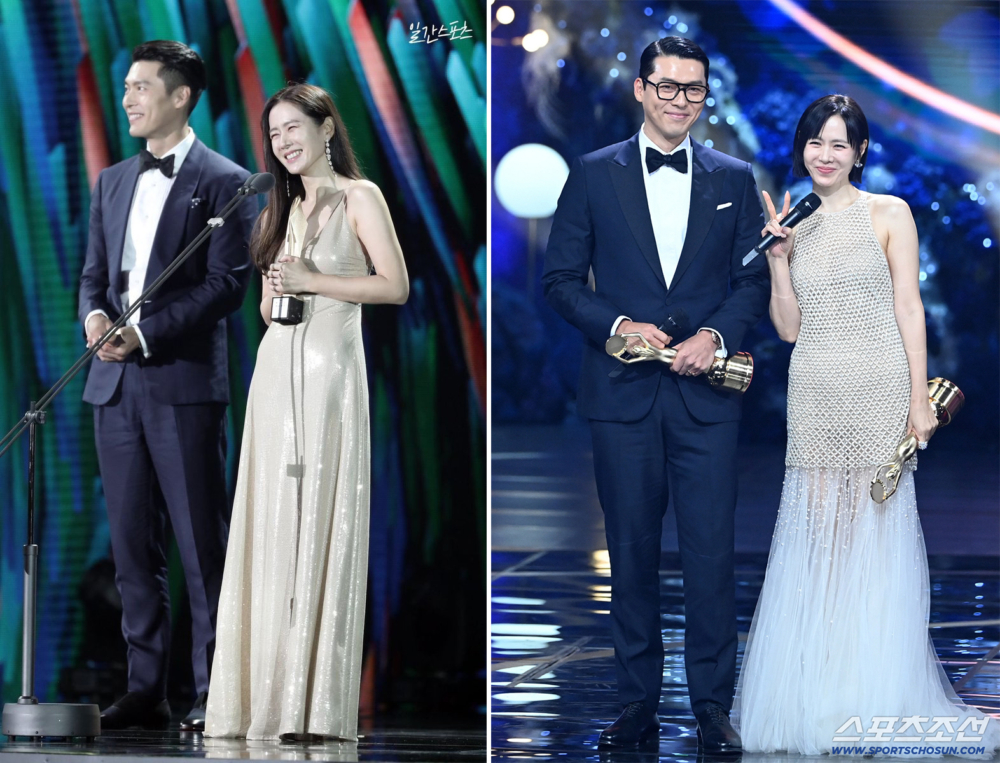 玄彬與孫藝真時隔5年再次一起拿下人氣獎