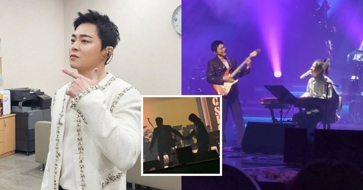 Gummy挺孕肚驚喜現身曹政奭演唱會助陣！被老公牽著離場畫面甜翻眾人 ～