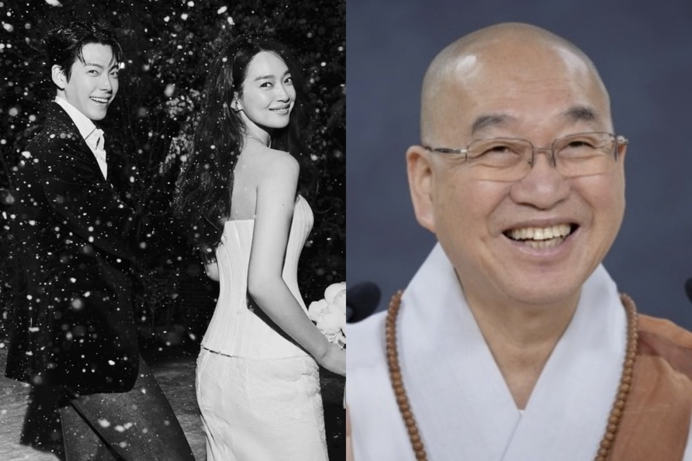 法輪大師證婚詞首度曝光，揭露金宇彬抗癌期間，申敏兒曾虔誠『頂米祈禱』的感人細節