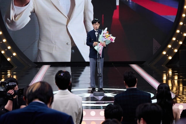 劉在錫發表得獎感言