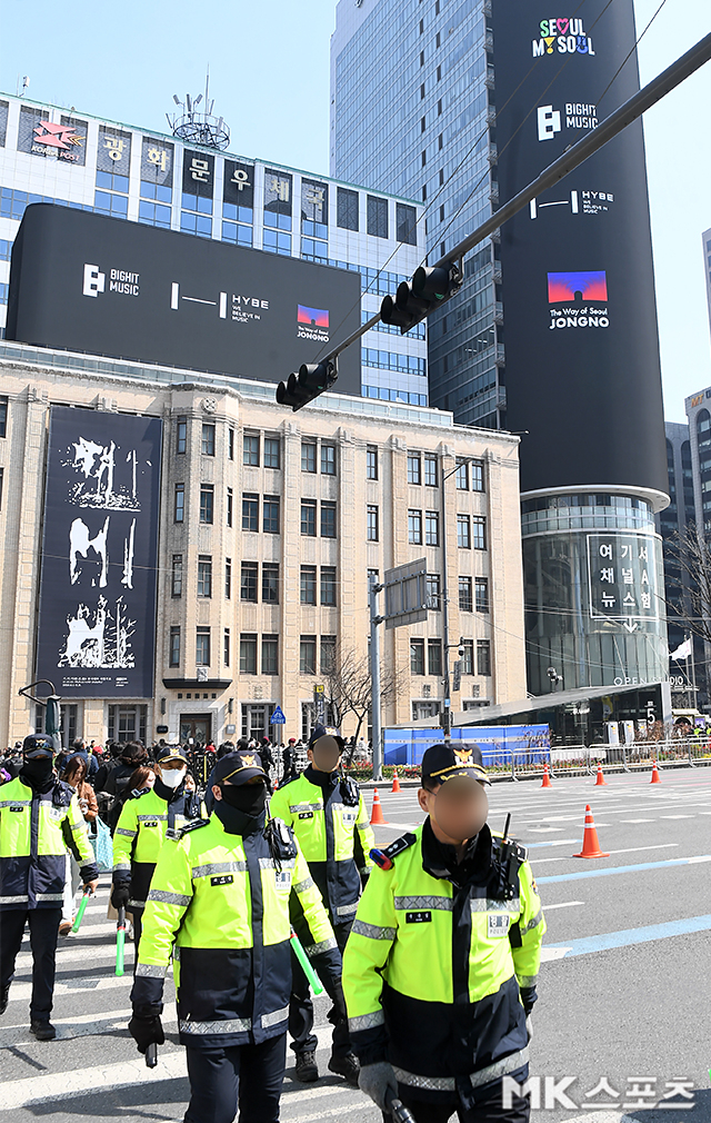 韓國警方投入約6700名警力進行安全管制