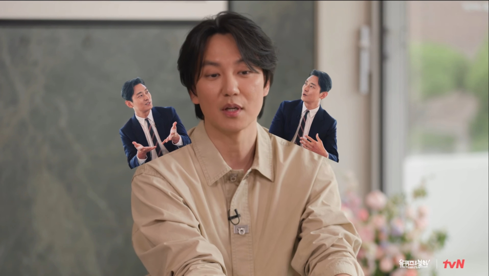 ：智勛屬於晚上的興致比較高的人，所以早上記錄影時才沒發揮出來。錄完後我們三個去吃部隊鍋，我和敬浩在那之後連一句話都插不上