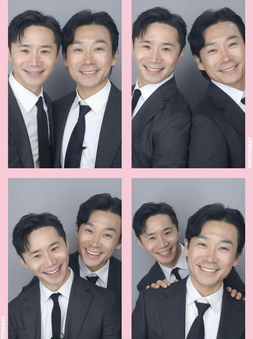 金大坤與林徹洙合體拍攝人生四格