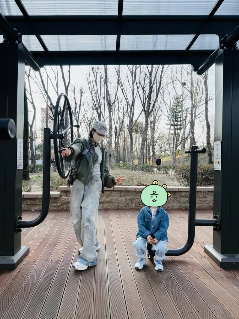 孫藝真公開與兒子的合照