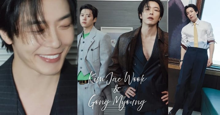 天生貴氣！《秘戀稽核中》金材昱畫報深V西裝現禁慾美，笑認：比起演平民更有財閥緣