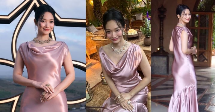 申敏兒閃耀摩洛哥！婚後首秀粉色禮服仙氣逼人，新作《再婚皇后》下半年開播