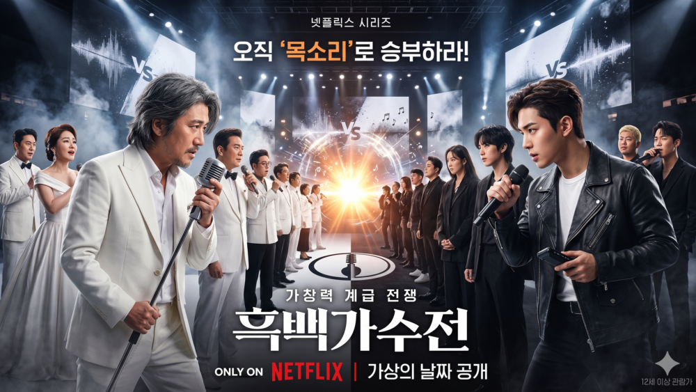 Netflix將推出全新音綜《黑白歌手戰》，已於月初開錄。