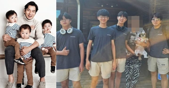 「國民三胞胎」升國二近況曝！大韓暴風抽高186公分超越宋一國，變身長腿歐巴