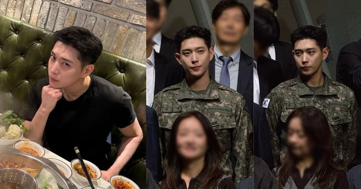 金永大入伍近況曝光！軍裝＋幹練短髮現身熟人婚禮「像在拍韓劇」帥出新高度～