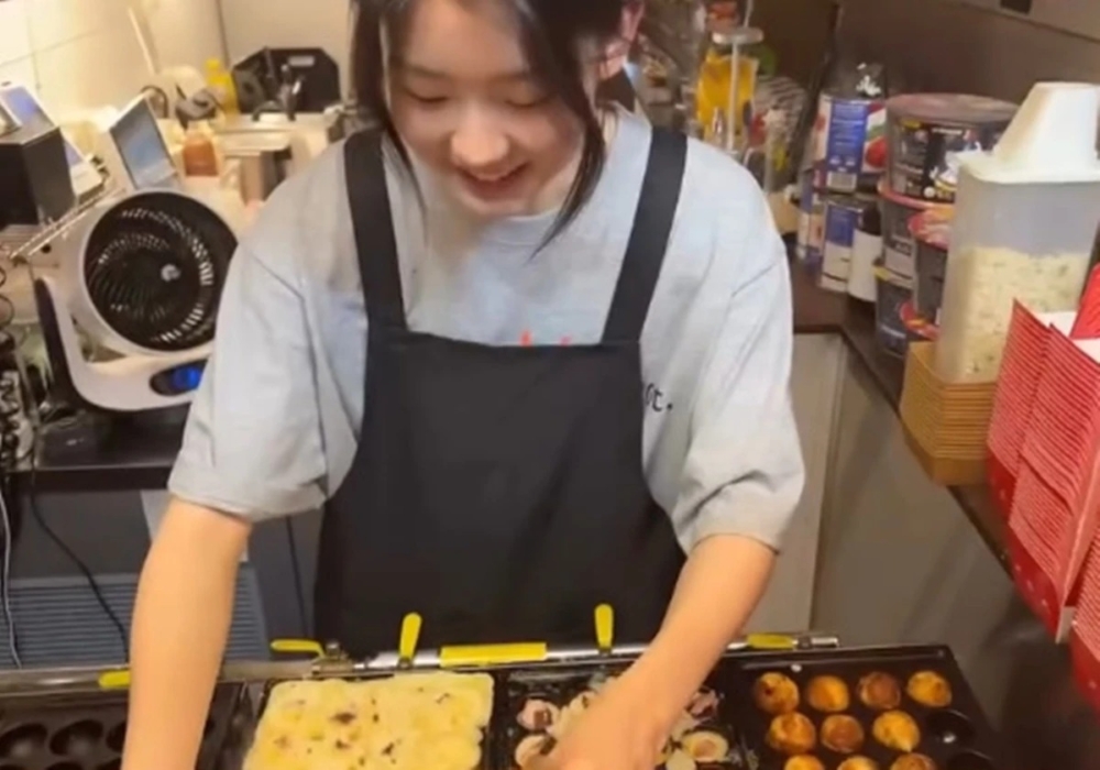 在章魚燒店兼職