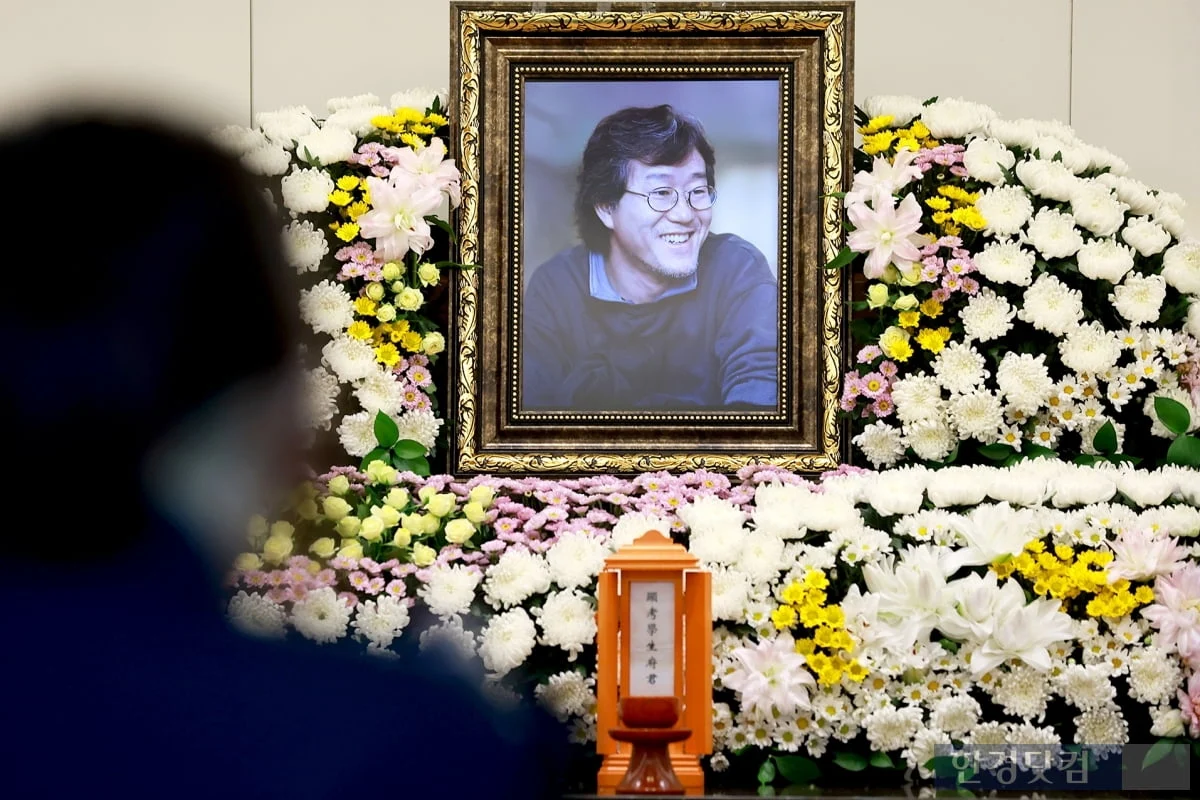 安畔錫靈堂遺照